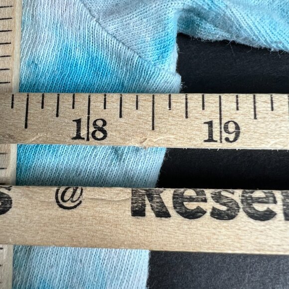 Liquid Blue Alice In Wonderland Shirt Small Blue Tie Dye Mega Print Short Sleeve - Picture 10 of 11